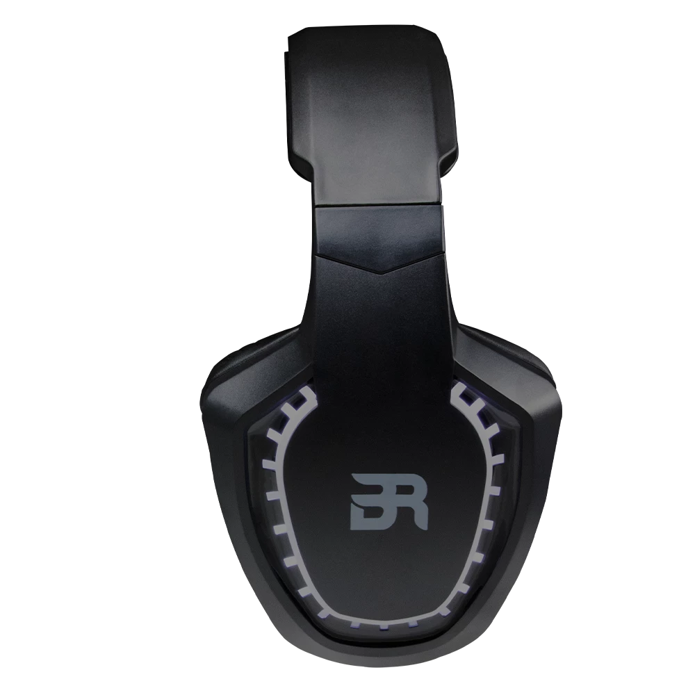 Audífonos Over-Ear | Magma HS335 | Dual 3.5 mm + Dual Estereo 2.0 Led / Micrófono Ajustable | Negro