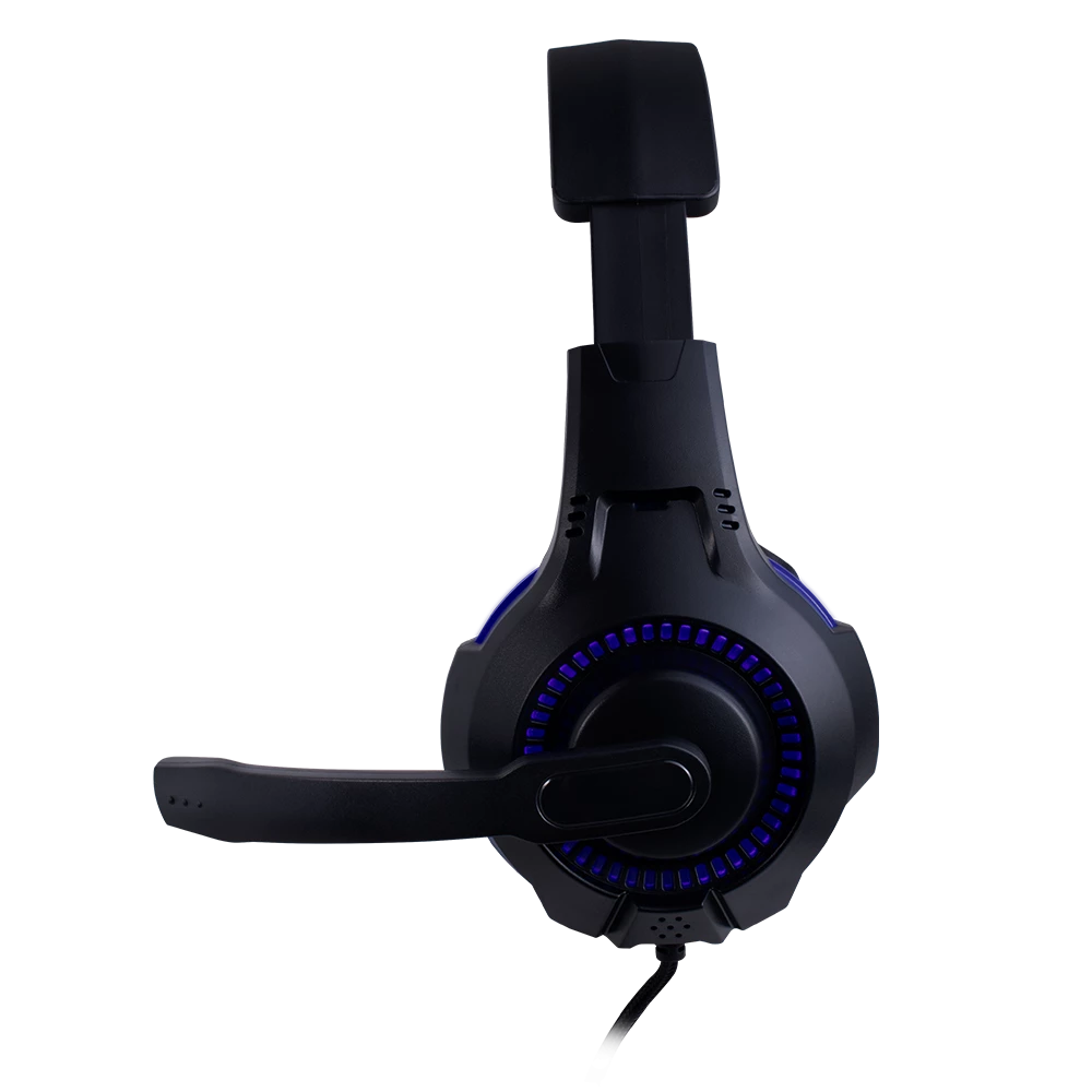 Audifonos para Gamer | Sonorous HS330 | Over-Ear 3.5 mm + Dual Estereo 2.0 Led Mic Ajustble | Negro