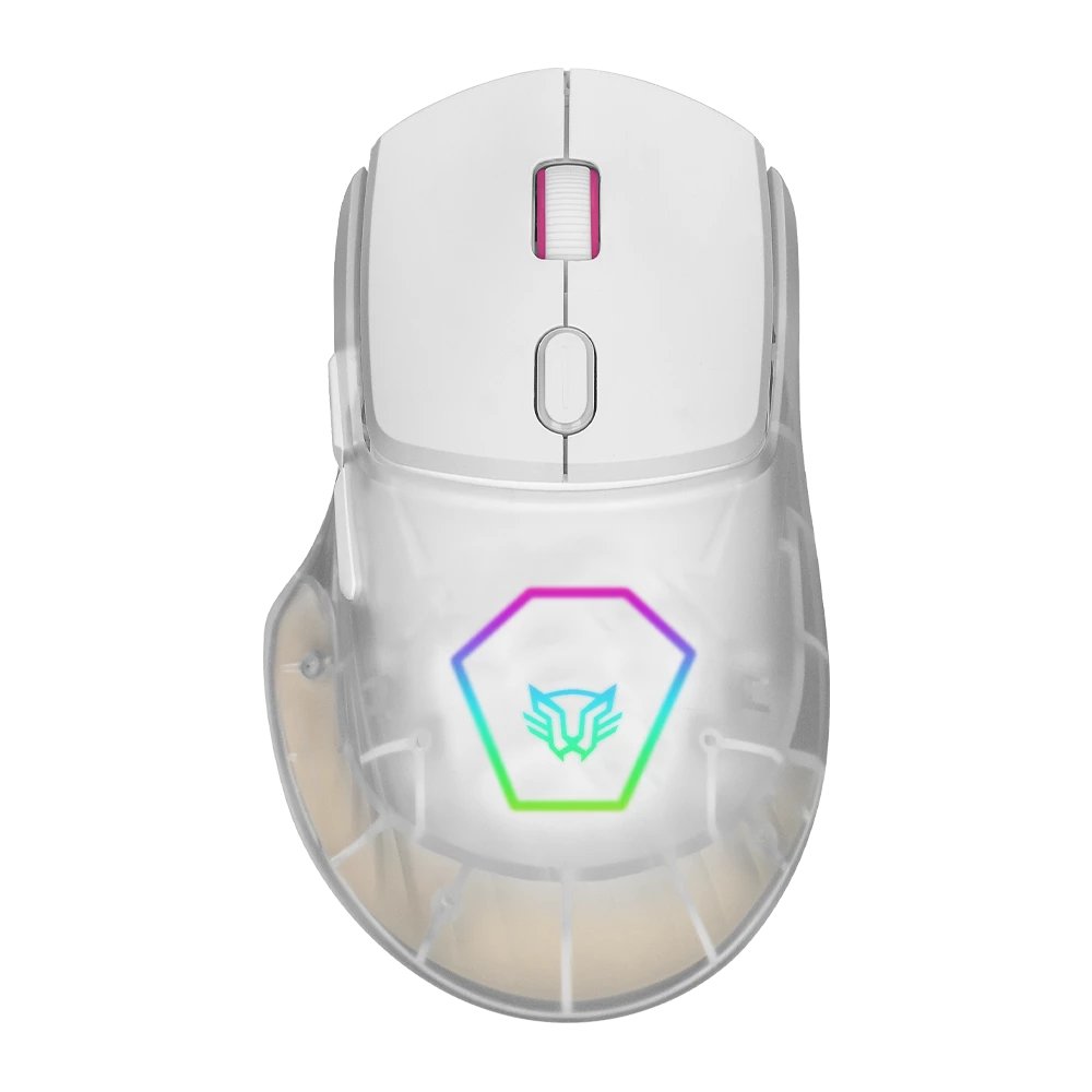 Mouse Gamer Alámbrico | Speeder Match MG959 | Cubiertas Intercambiables G+M+Ch / 12800 DPI /  RGB + 7 Botones | Blanco