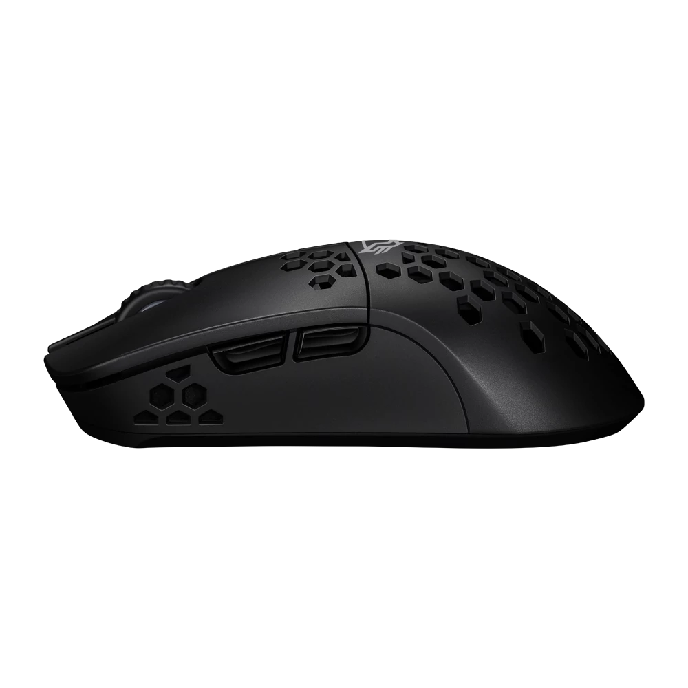 Mouse Gamer | Multidispositivo Speeder Light MG969 | Inalámbrico 2.4 MHz + 2 Modos Bluetooth / Caratula ultra ligera / Recargable Tipo C + 300 mAh / 5000 DPI / Iluminación Led + 6 Botones | Negro