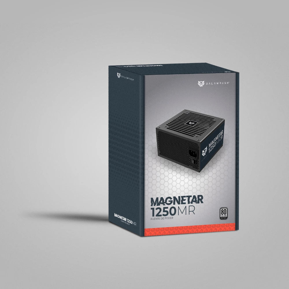 Fuente de Poder Atx | Magnetar 1250MR | 1250w 80 Plus Platinum | Full Modular Atx 3.0 | Negro