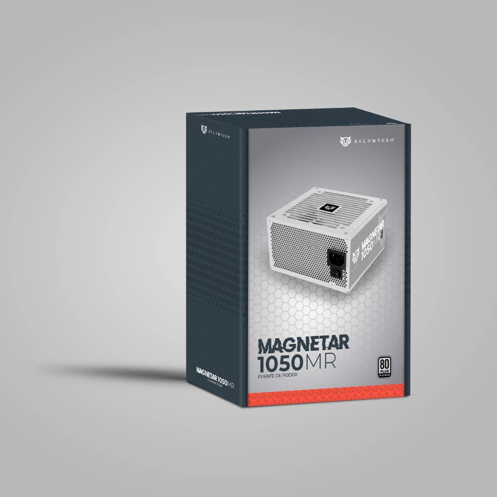 Fuente de Poder Atx | Magnetar 1050MR | 1050w 80 Plus Platinum | Full Modular Atx 3.0 | Blanco