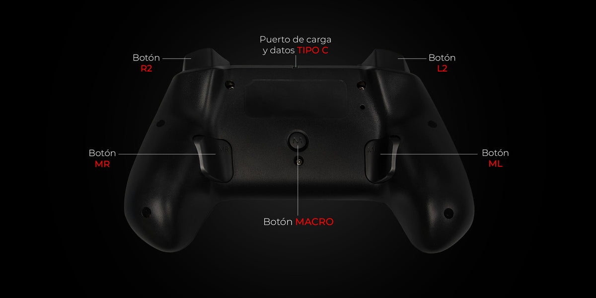Gamepad | Kontrol React G575 | Blanco-Negro