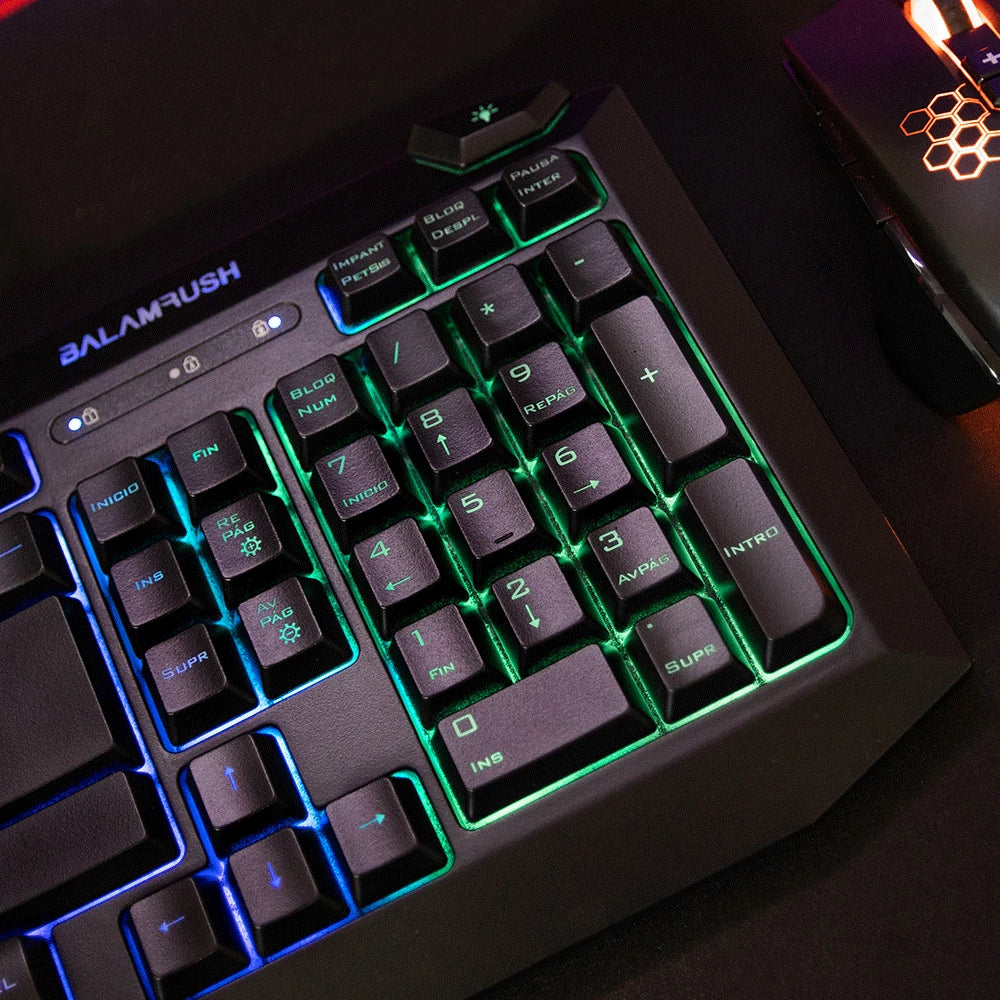 Teclado Alámbrico Membrana 100% | Balack KG320 | Negro