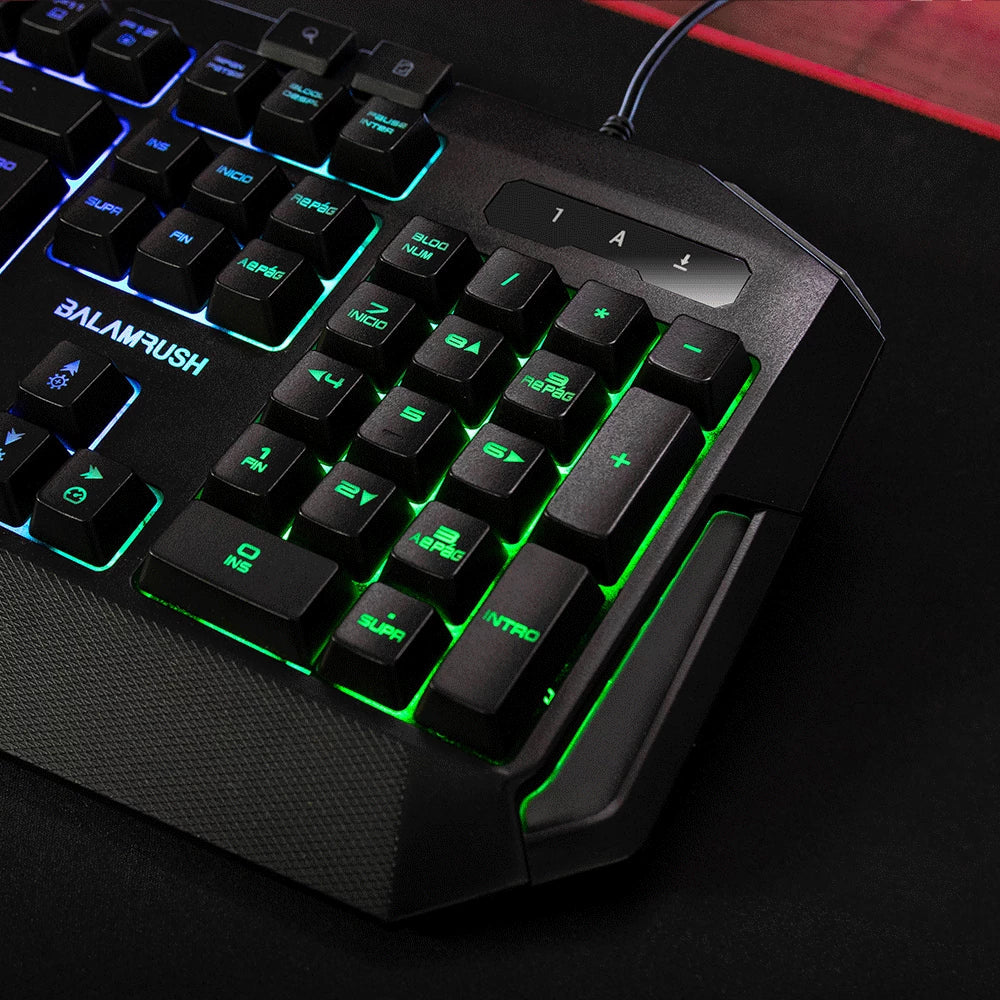 Teclado Alámbrico Membrana 100% | Gunfire KG330 | Negro