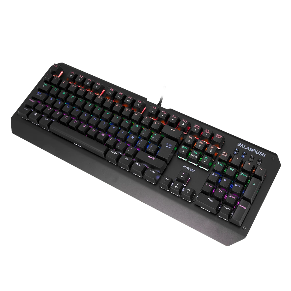 Teclado Alámbrico Mecánico 100% | Havoc KG740 | Negro