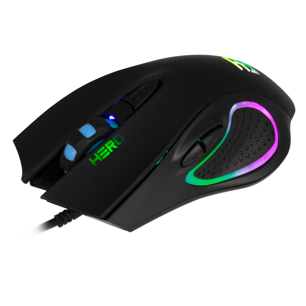 Mouse Gamer | Hero GM325 | Alámbrico USB / 3,200 DPI's a 4 Niveles LED / 5 Botones