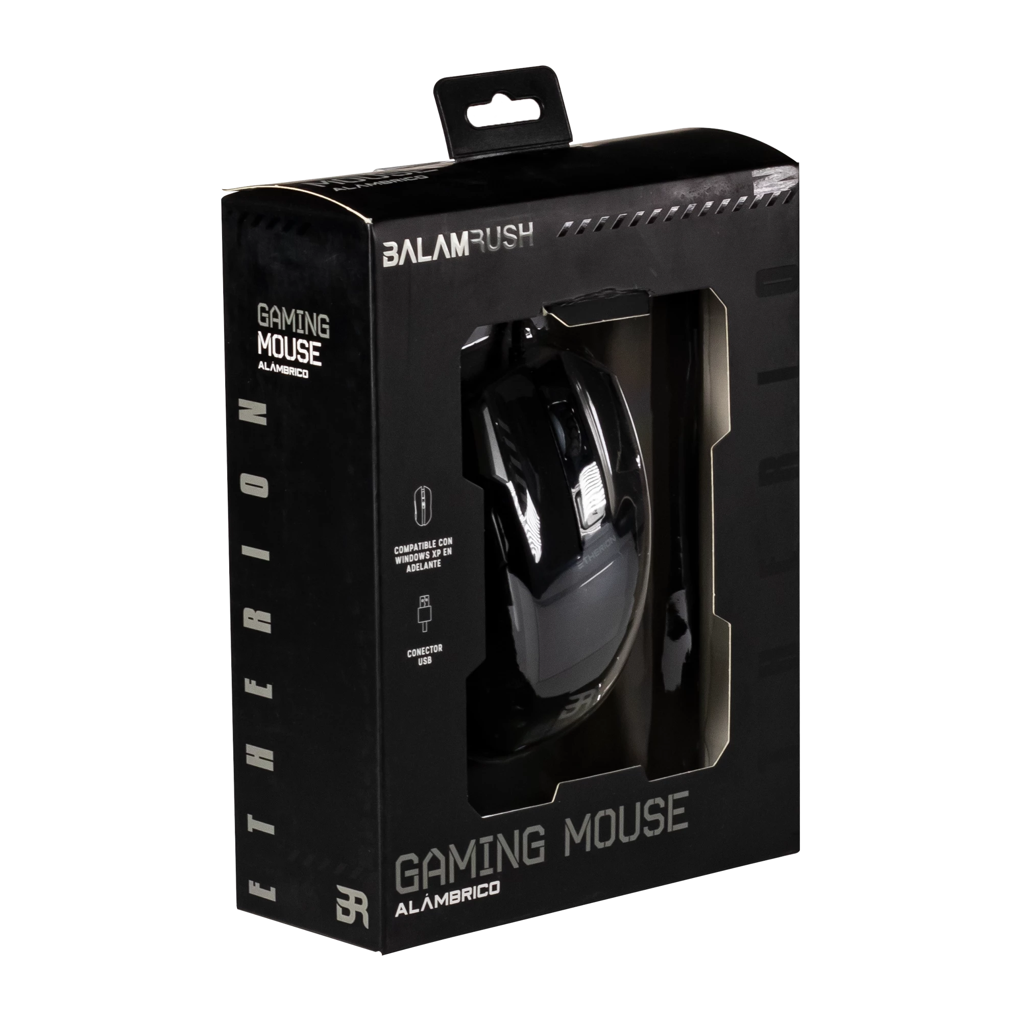 Mouse Alámbrico | Etherion GM740 | Negro