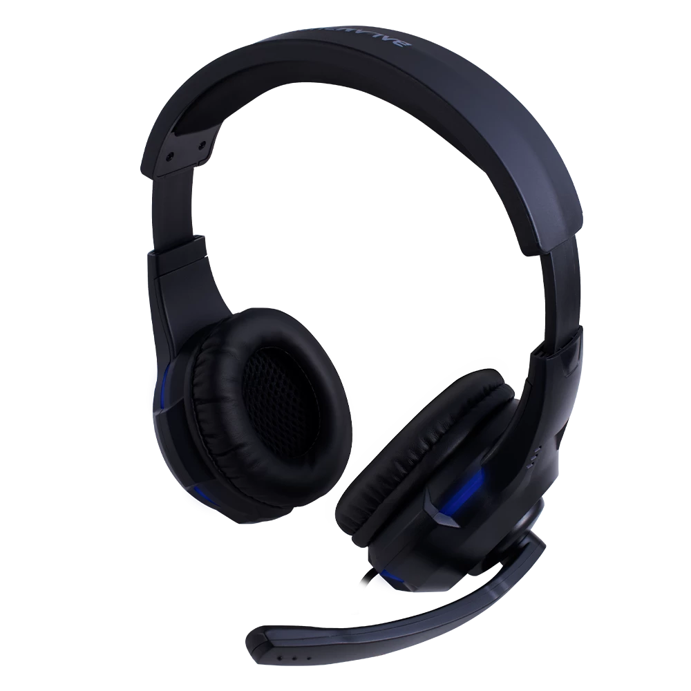 Audifonos para Gamer | Sonorous HS330 | Over-Ear 3.5 mm + Dual Estereo 2.0 Led Mic Ajustble | Negro