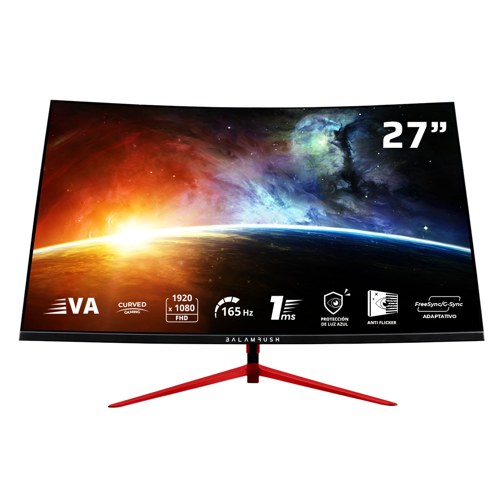 Monitor Curvo de 27" | Ultra Earth MTX27C | Negro