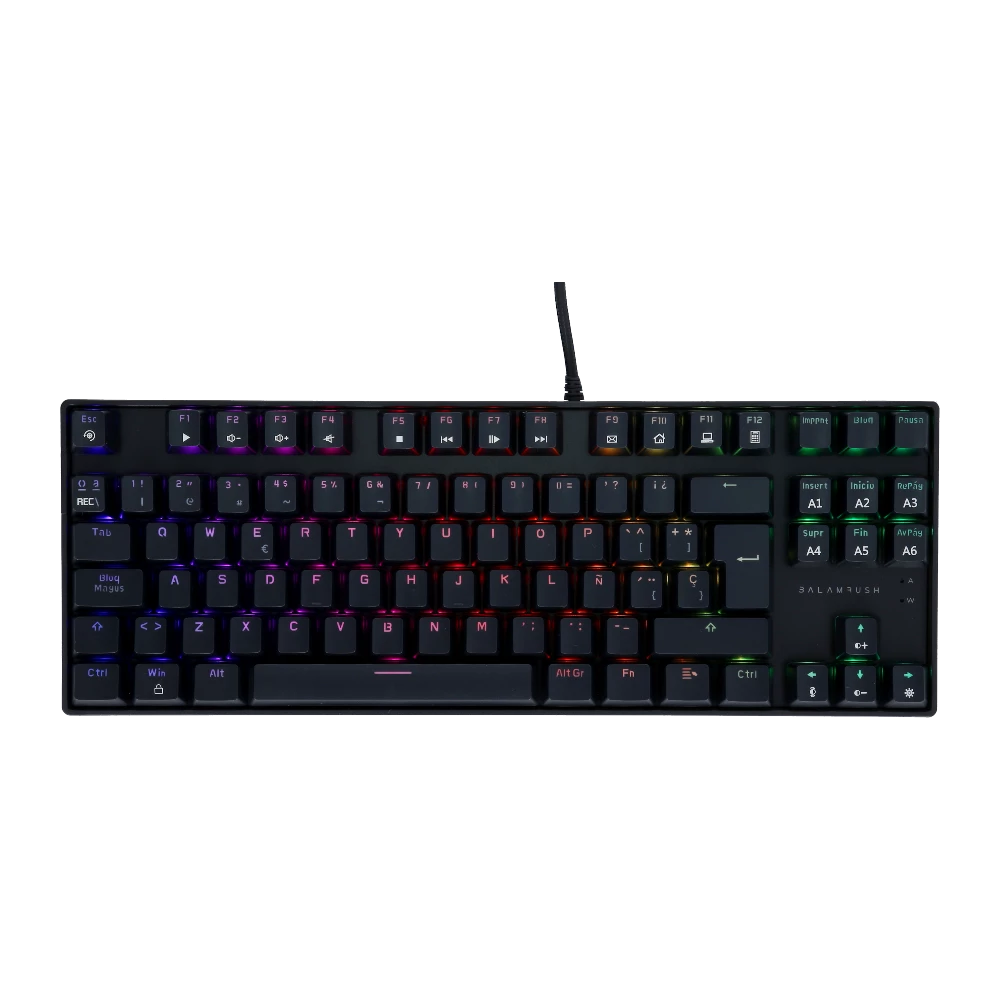 Teclado Alámbrico Mecánico TKL 80% | Dominate GK560 | Negro