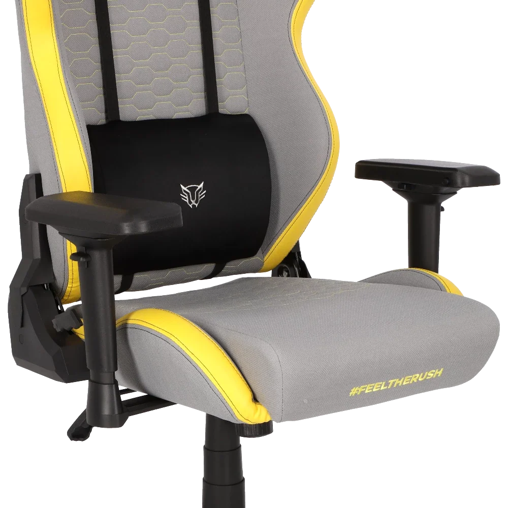 Silla Gamer Ergonómica  | Thunder Comp | Gris-Amarillo