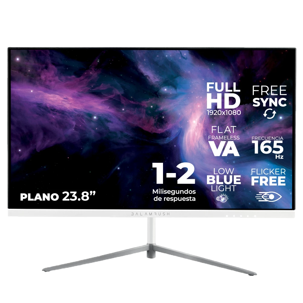 Monitor Plano de 23.8" | Ultra Odyssey MTX24G | 165Hz + 1ms | Blanco