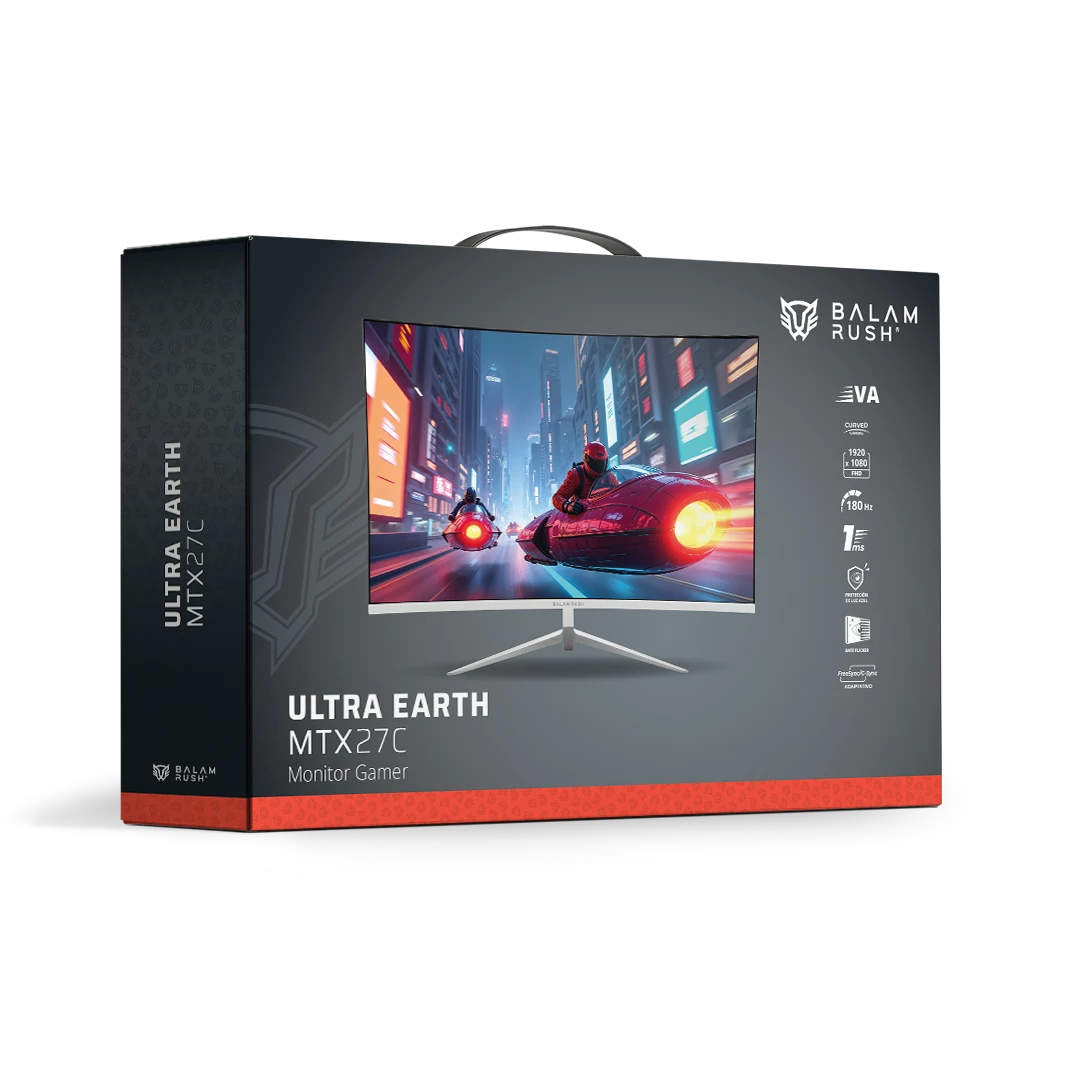 Monitor Curvo de 27" | Ultra Earth MTX27C | Blanco