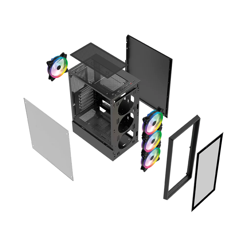 Gabinete Media Torre | Dragonfly Perform Crystal GM590CB