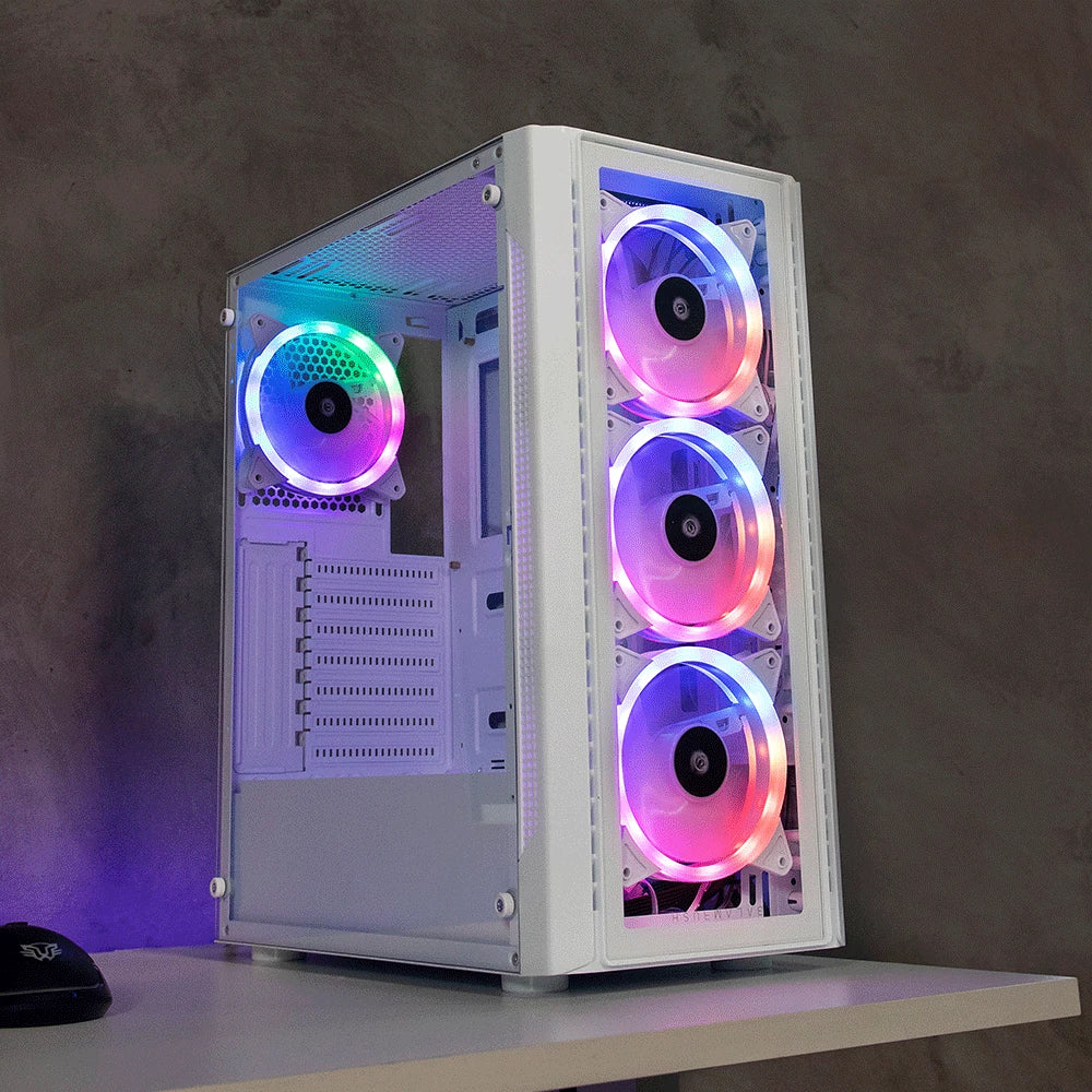 Gabinete Media Torre | Dragonfly II Crystal GM745 | Blanco
