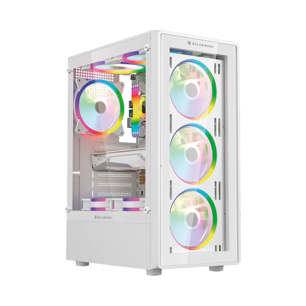 Gabinete Media Torre | Dragonfly Perform Crystal GM590CW | Blanco