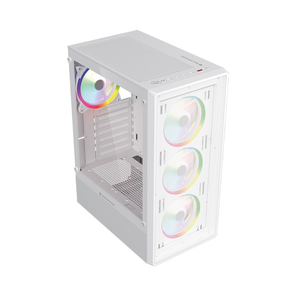 Gabinete Media Torre | Dragonfly Perform Aircool GM590AW | Blanco