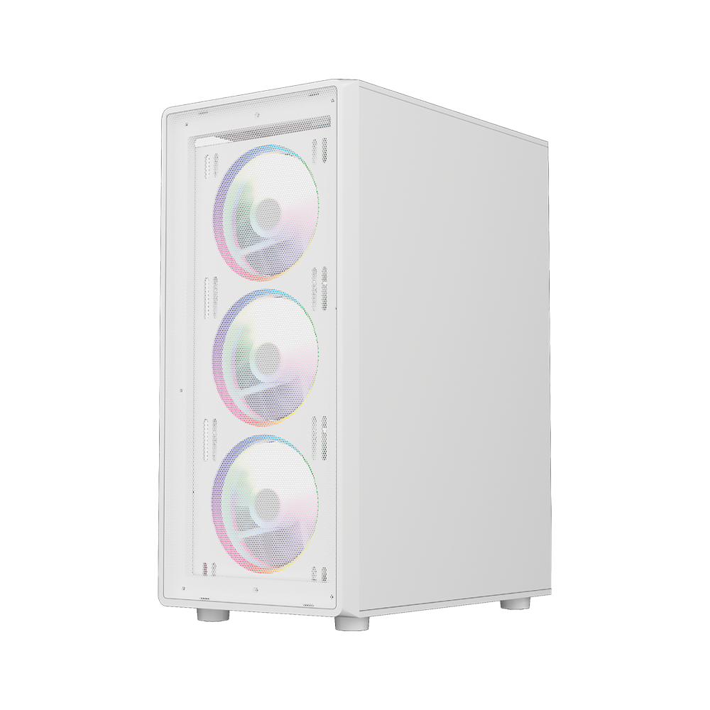 Gabinete Media Torre | Dragonfly Perform Aircool GM590AW | Blanco