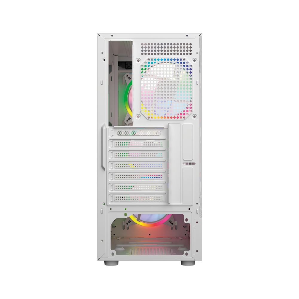 Gabinete Media Torre | Dragonfly Perform Aircool GM590AW | Blanco