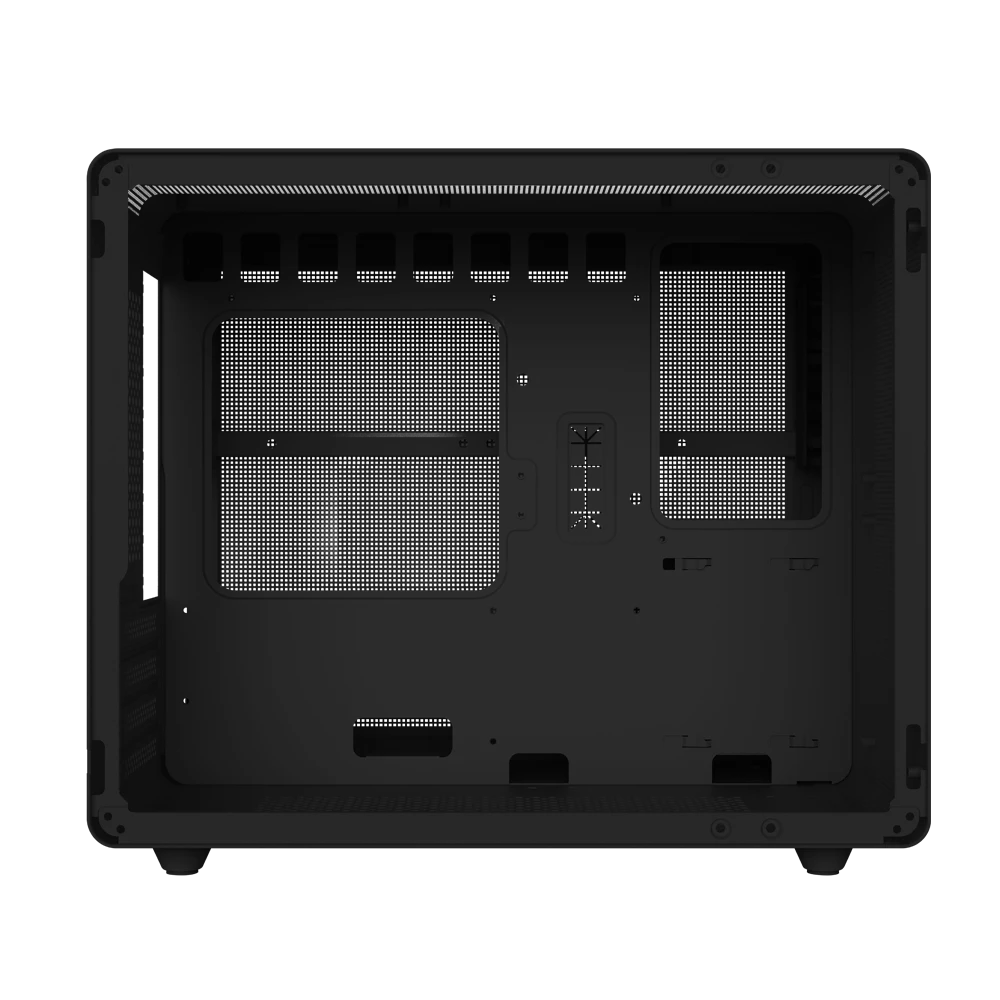 Gabinete Gamer Mini Torre | Tank Mini GI930 | Max MB M-ATX Ultra Wide Panel Izq Cristal + Frente con Malla 1xUSB 3.0 + 1x USB TipoC + 3xFan RGB con HUB | Negro