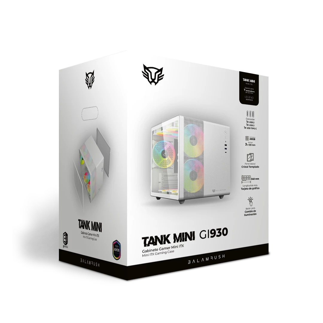 Gabinete Mini Torre | Tank Mini GI930 | Blanco