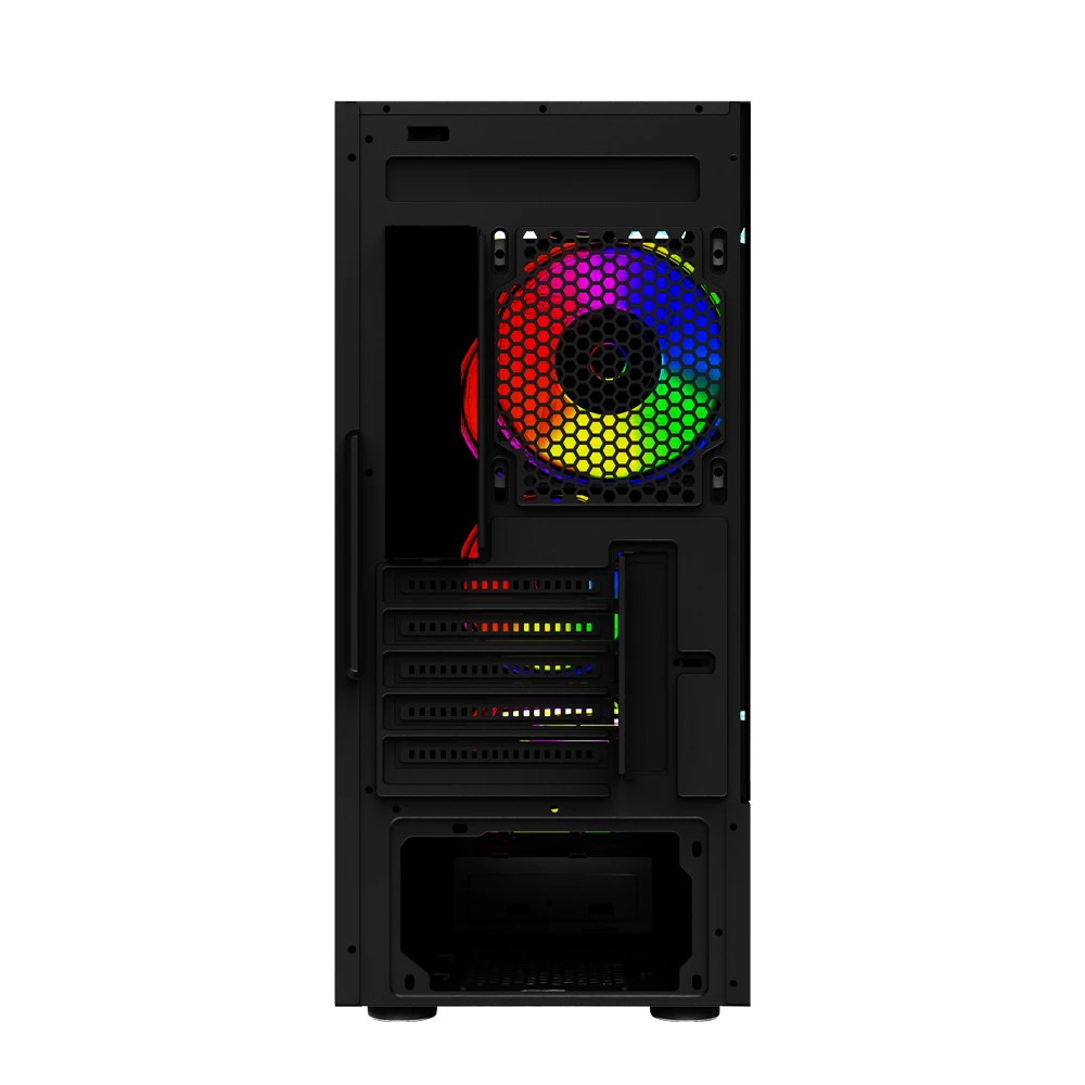 Gabinete Mini Torre | Dragonfly II Crystal GM745s | Max MB M-ATX Negro