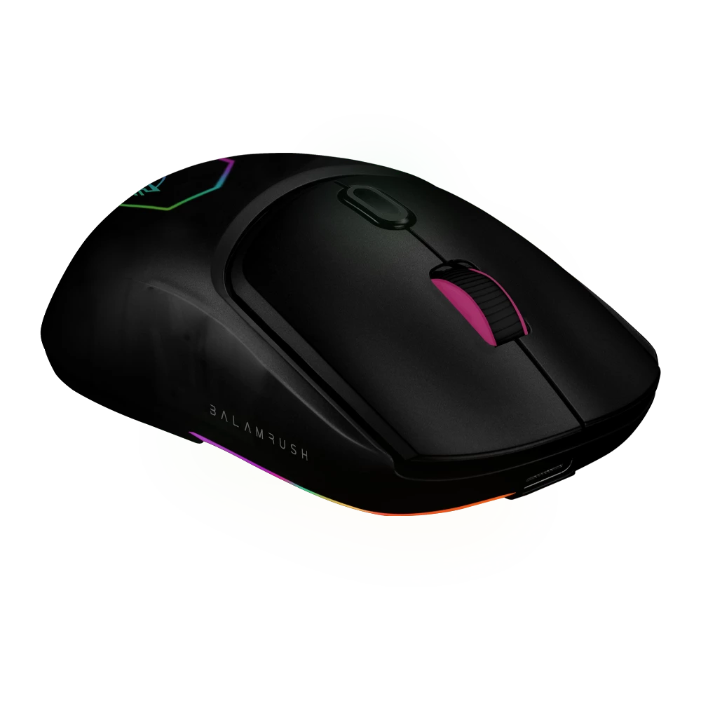 Mouse Gamer Alámbrico | Speeder Match MG959 | Cubiertas Intercambiables G+M+Ch / 12800 DPI /  RGB + 7 Botones | Negro