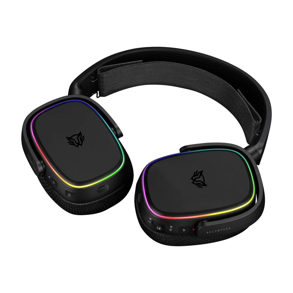 Audífonos Gamer | Aeon HS999 | Over-Ear + USB 7.1 Canales+ RGB  Tapas y Banda Intercambiable Mic Flexible | Negro