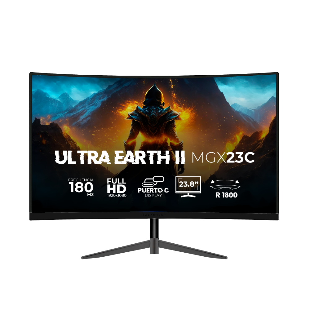 Monitor Curvo 23.8" VA | Ultra Earth II MGX23C | Negro