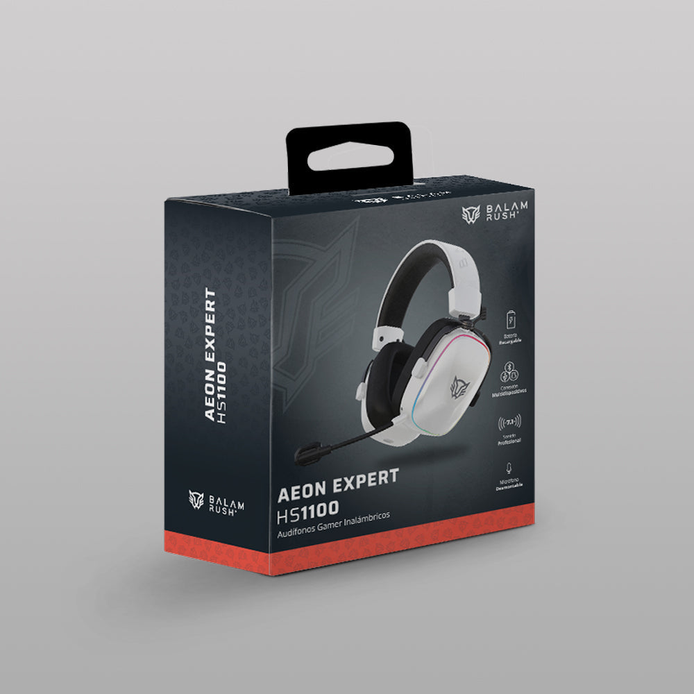Audífonos Over Ear  Inalámbricos | Aeon Expert HS1100 | Blanco