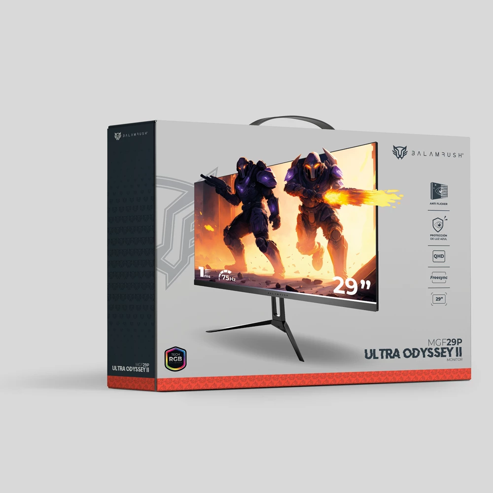 Monitor Gamer Plano 29" BOE ADS | Ultra Odyssey II Plus MGM29P | Negro