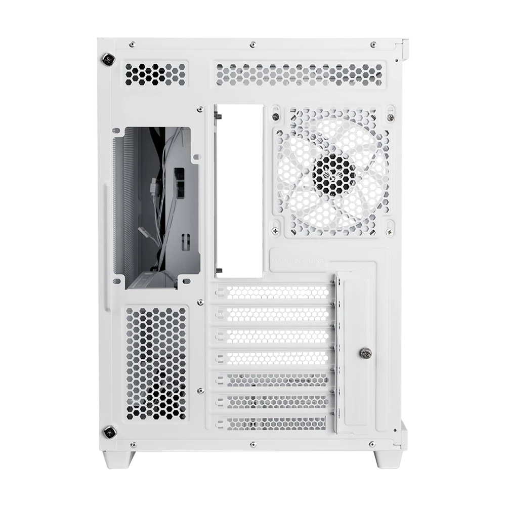 Gabinete Gamer Media Torre | Tank Master 9600 TB Max MB ATX Ultra Wide + Sin Bordes | 1xUSB C 3.1 + 1xUSB 3.0 + 1x USB 2.0 + Audio+ 4xFan ARGB | Blanco