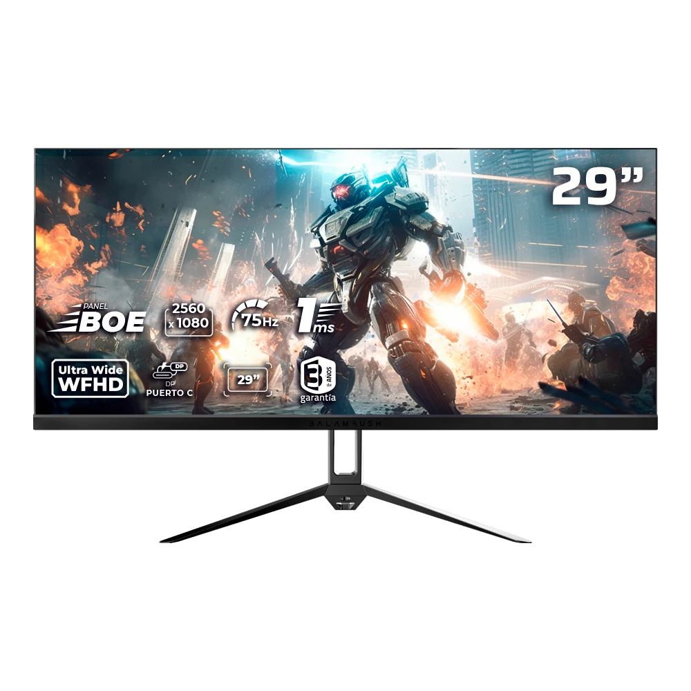 Monitor Gamer Plano 29" BOE ADS | Ultra Odyssey II Plus MGM29P | Negro