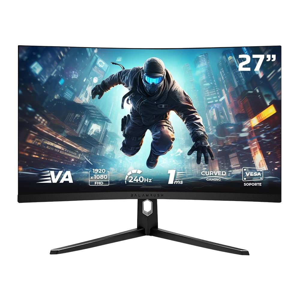 Monitor Gamer Curvo 27" VA | Ultra Earth Plus MGM27C | Negro