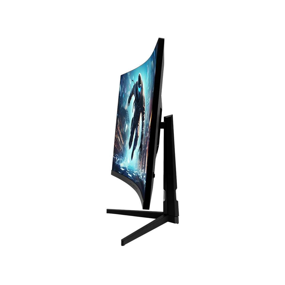 Monitor Gamer Curvo 27" | Ultra Earth Plus MGM27C | VA + 240 Hz + 1 ms + FullHD + PIP + PBP | 2x HDMI 2.1 + 2x DP + 3.5mm + Iluminacion RGB | Negro