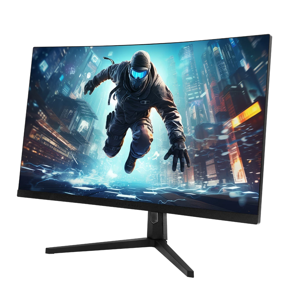 Monitor Gamer Curvo 27" | Ultra Earth Plus MGM27C | VA + 240 Hz + 1 ms + FullHD + PIP + PBP | 2x HDMI 2.1 + 2x DP + 3.5mm + Iluminacion RGB | Negro