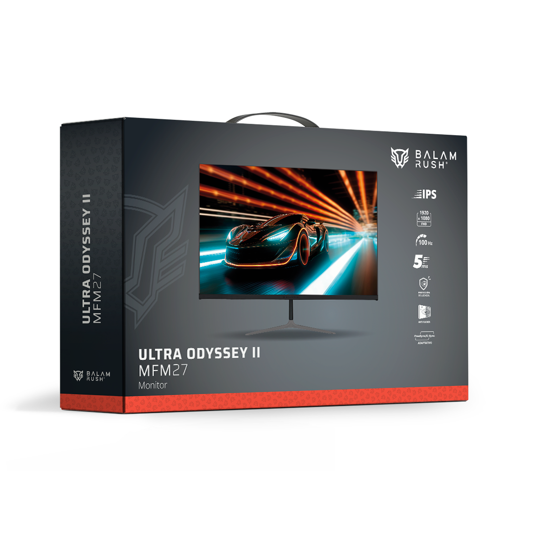 Monitor Gamer Plano 27" IPS | Ultra Odyssey II Plus MFM27 | Negro