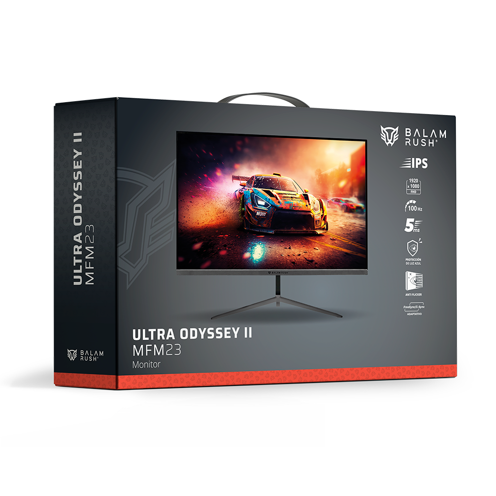 Monitor Gamer Plano 23.8" IPS | Ultra Odyssey II Plus MFM23 | Negro