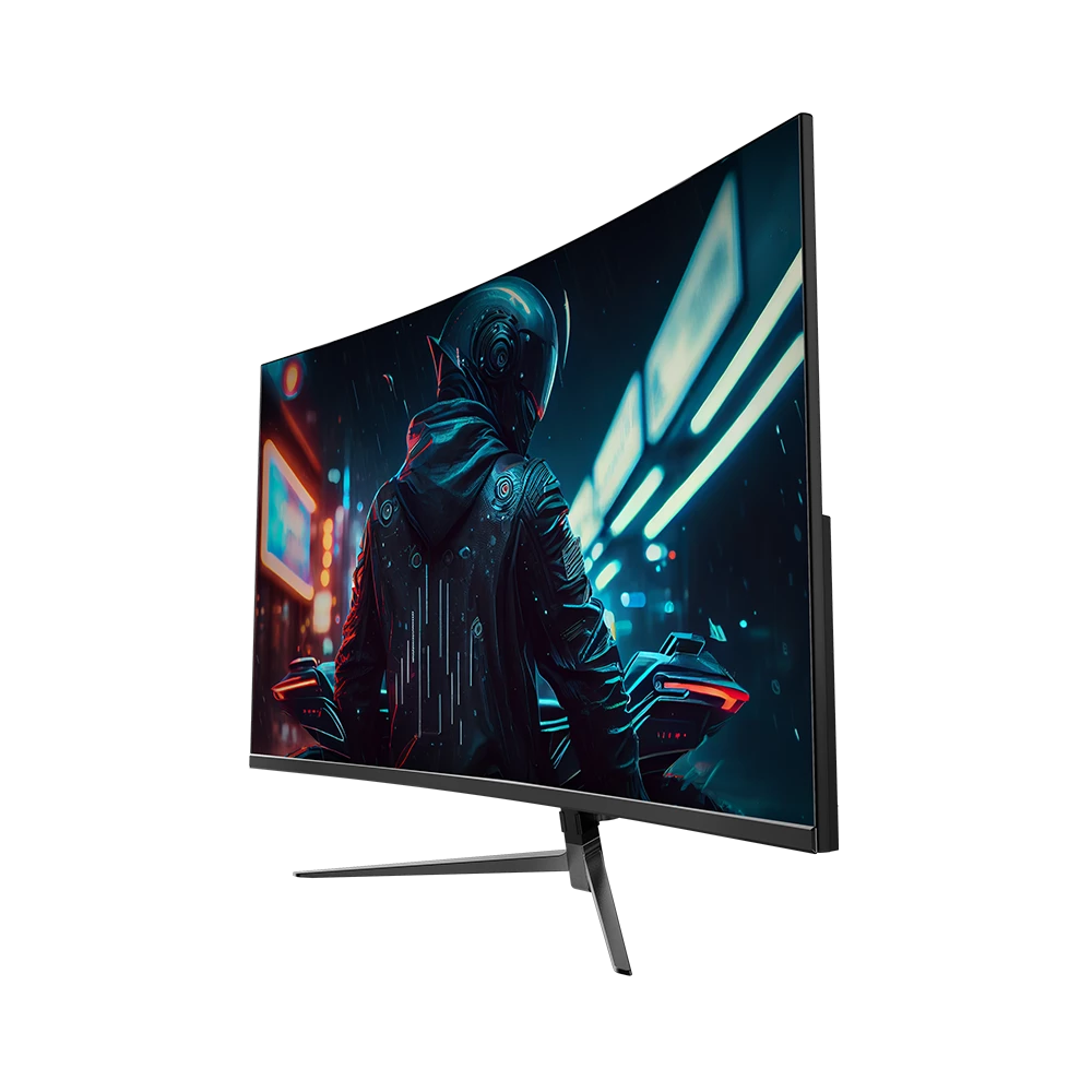 Monitor Gamer Curvo 27" | Ultra Earth II Plus MGM27C | VA + 165Hz + 1ms + Full HD 1080p | HDMI + DP + TYPE-C 15W + 3.5mm + VESA 100 x 100 mm | Negro