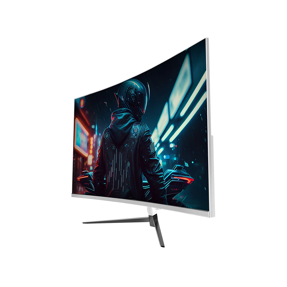 Monitor Gamer Curvo 27" | Ultra Earth II Plus MGM27C | VA + 165Hz + 1ms + Full HD 1080p | HDMI + DP + TYPE-C 15W + 3.5mm + VESA 100 x 100 mm | Blanco