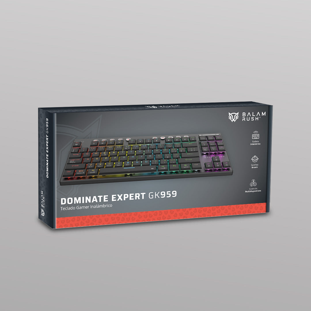 Teclado Mecánico Multidispositivo | Dominate Expert GK959 | Negro