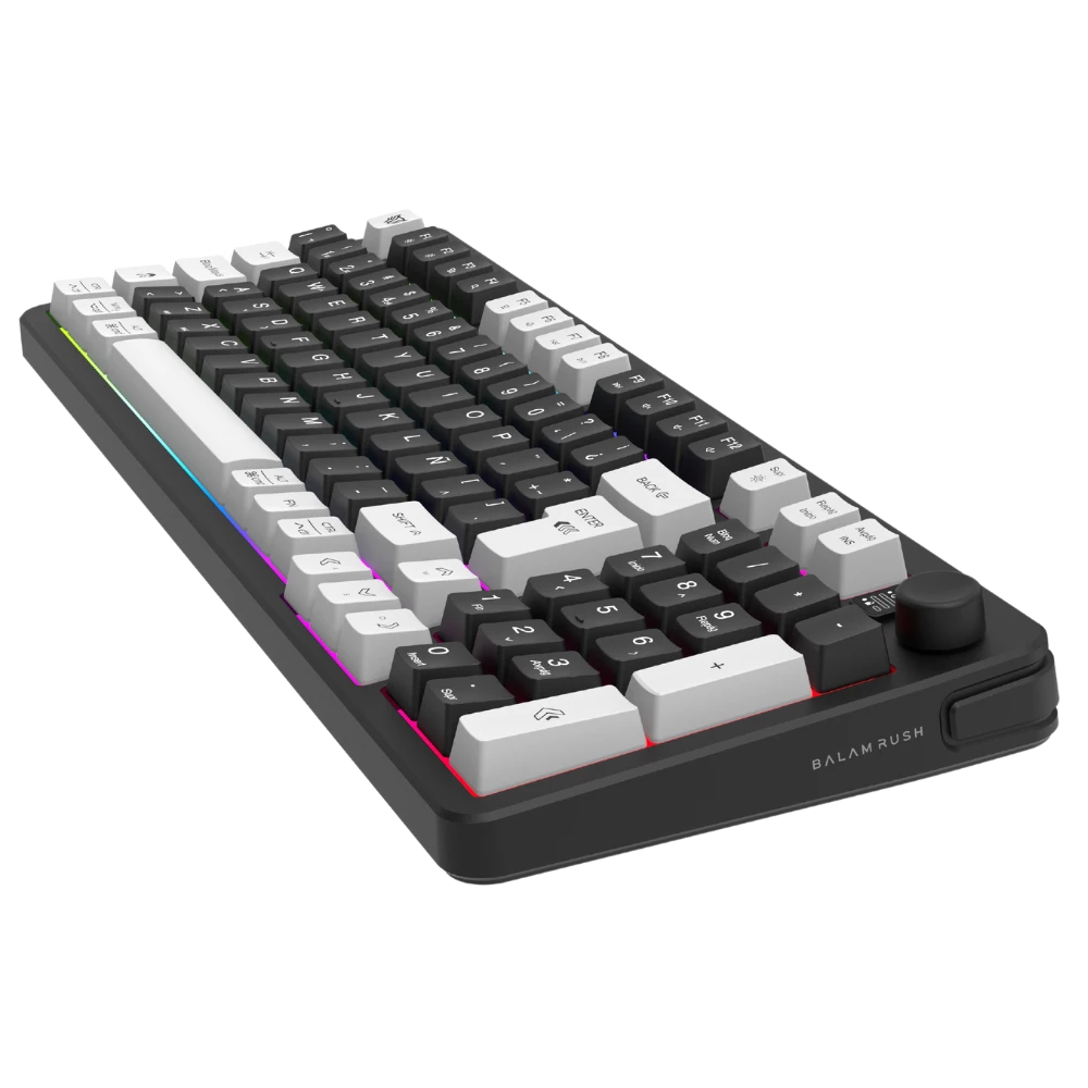 Combo Gamer 2 en 1 Inalámbrico | Squad Conquest Pro KG525 | Teclado + Mouse | 2.4 MHz + 2 modos Bluetooth + USB C | Mouse Óptico + 7200 DPI + Teclado 85% + Diseño Compacto + Teclas de membrana + RGB | Recargable | Azender | Negro