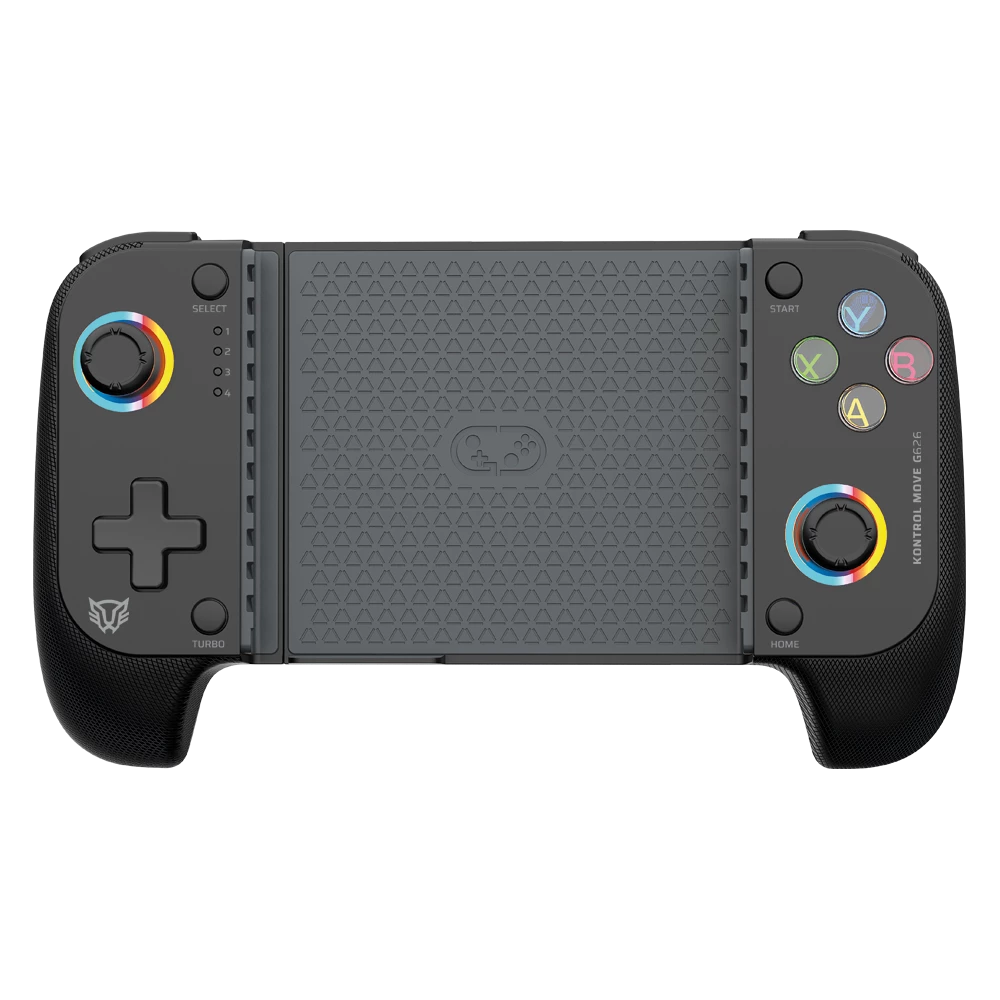 Gamepad para Móvil Inalámbrico | Kontrol Move G626 | BT 5.0 | Compatible con Android + IOS + Botones Mecánicos + Gatillos Sensibles + Funciones Turbo + RGB | Recargable | Legend | Negro