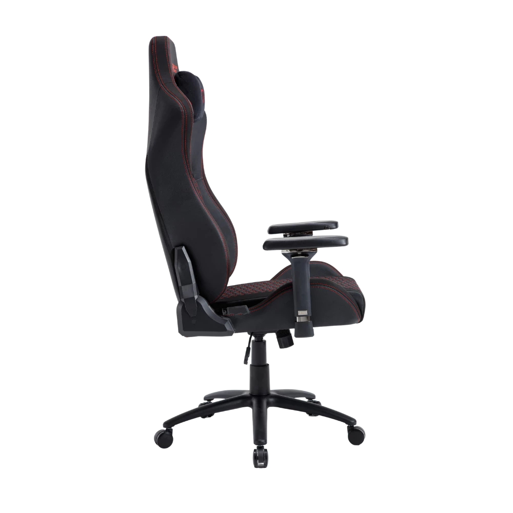 Silla Gamer | Ultimate Superb U7 | PU+ Alcántara+ Espuma Moldeada | Pistón Clase 4 + Soporta hasta 150 Kg + Mecanismo Mariposa + Inclinación 135° + Tamaño XL | Reposabrazos 4D + Cojín Lumbar + Cojín Cervical | Legend | Negro