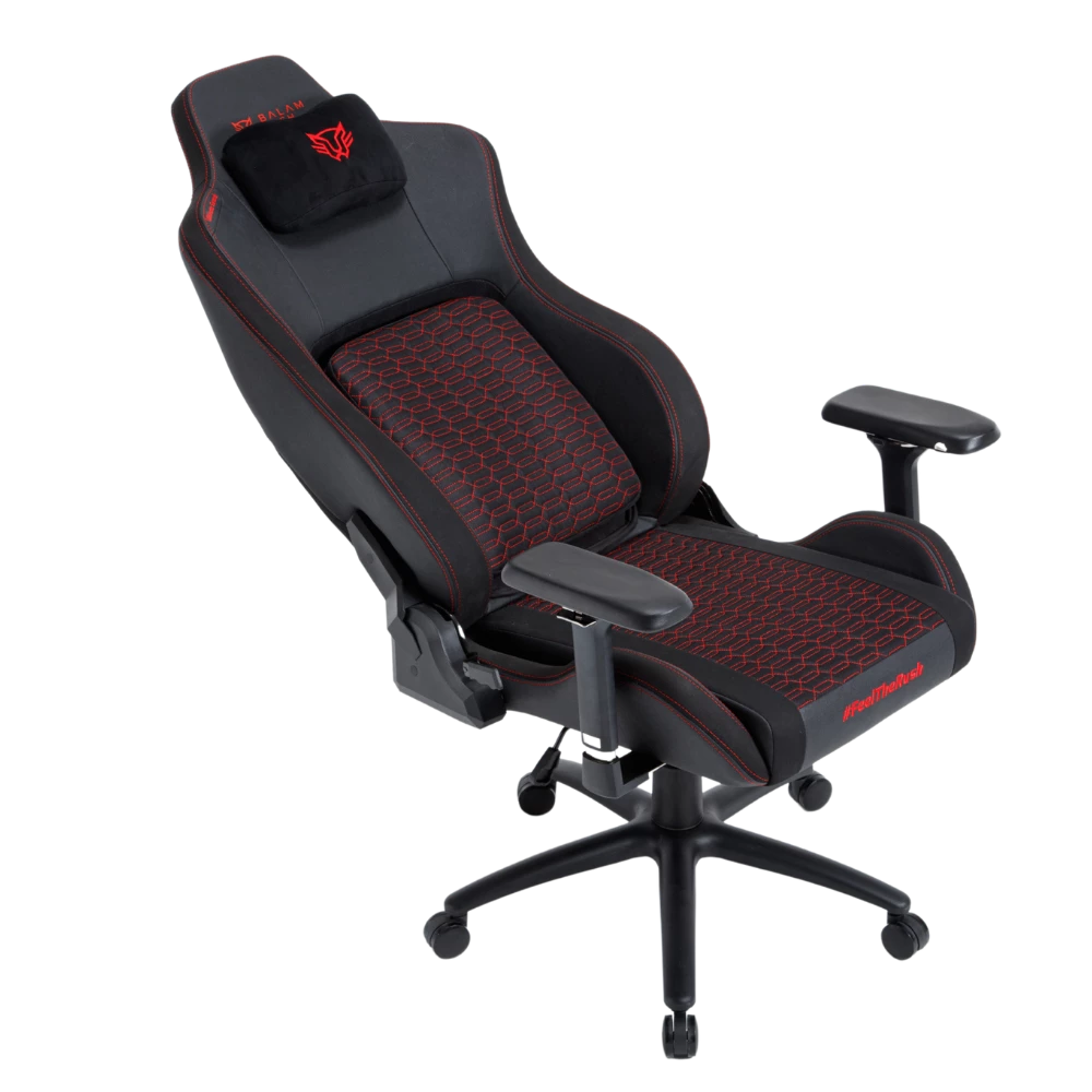 Silla Gamer | Ultimate Superb U7 | PU+ Alcántara+ Espuma Moldeada | Pistón Clase 4 + Soporta hasta 150 Kg + Mecanismo Mariposa + Inclinación 135° + Tamaño XL | Reposabrazos 4D + Cojín Lumbar + Cojín Cervical | Legend | Negro