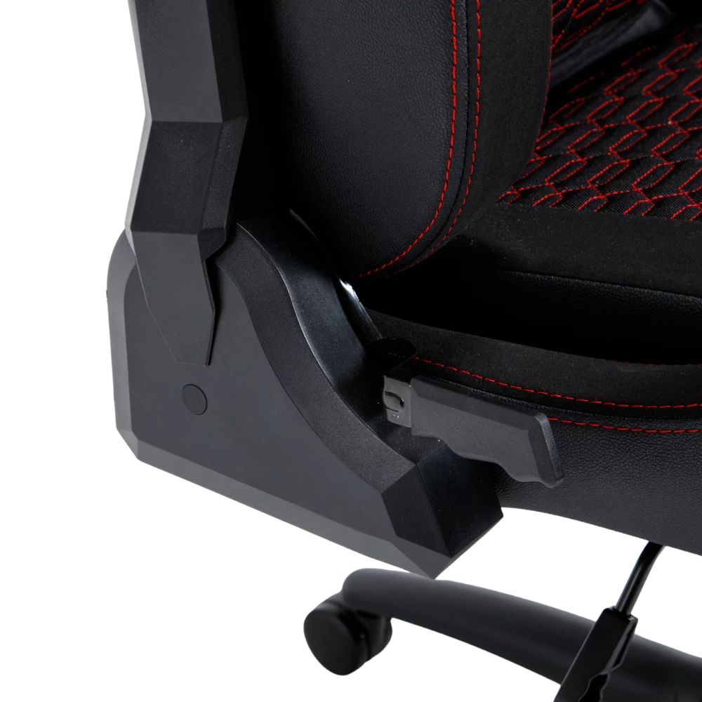 Silla Gamer | Ultimate Superb U7 | PU+ Alcántara+ Espuma Moldeada | Pistón Clase 4 + Soporta hasta 150 Kg + Mecanismo Mariposa + Inclinación 135° + Tamaño XL | Reposabrazos 4D + Cojín Lumbar + Cojín Cervical | Legend | Negro