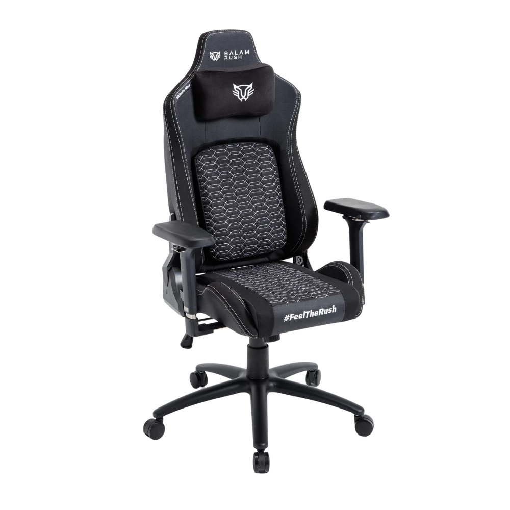 Silla Gamer | Ultimate Max U3 | PU+ Alcántara+ Espuma Moldeada | Pistón Clase 4 + Soporta hasta 150 Kg + Mecanismo Mariposa + Inclinación 135° + Tamaño M | Reposabrazos 4D + Cojín Lumbar + Cojín Cervical | Legend | Negro