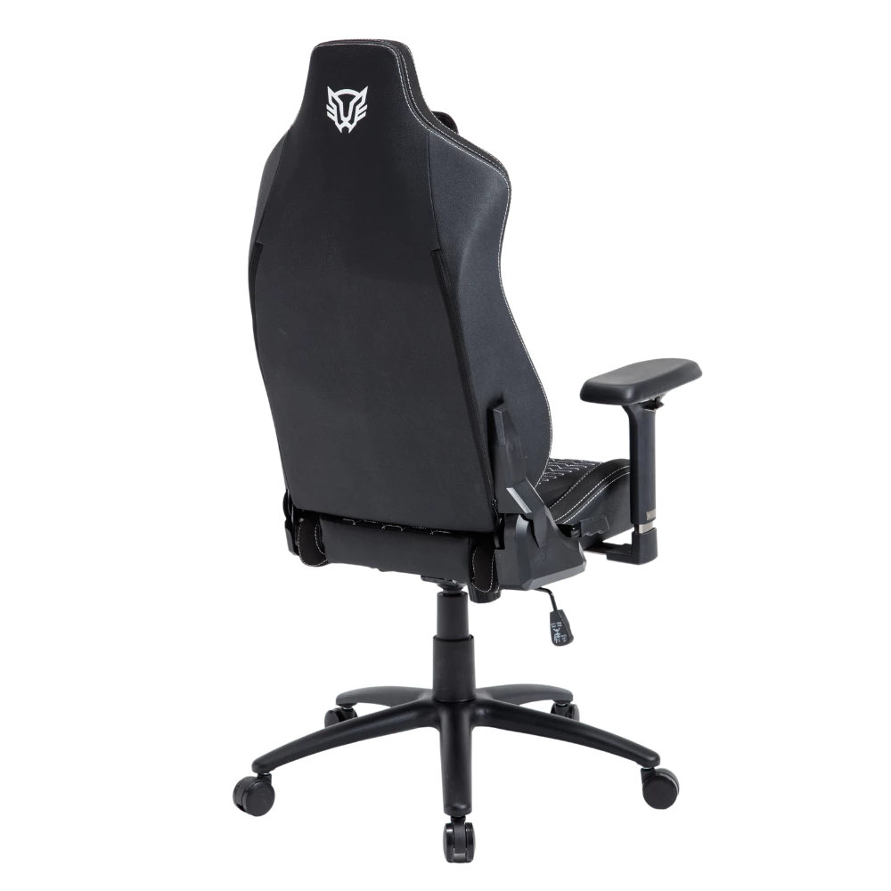 Silla Gamer | Ultimate Max U3 | PU+ Alcántara+ Espuma Moldeada | Pistón Clase 4 + Soporta hasta 150 Kg + Mecanismo Mariposa + Inclinación 135° + Tamaño M | Reposabrazos 4D + Cojín Lumbar + Cojín Cervical | Legend | Negro