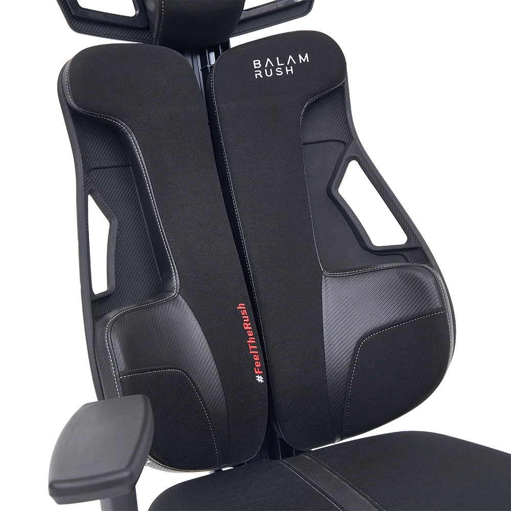 Silla Gamer | Bolt Rush PT | PVC + Tela +Espuma moldeada + Nylon | Pistón Clase 4 + Soporta hasta 150 kg + Mecanismo Mecánico + Inclinación 120° | Reposabrazos 3D | Legend | Negro